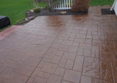 this is a picture of Sacramento stamped concrete driveway